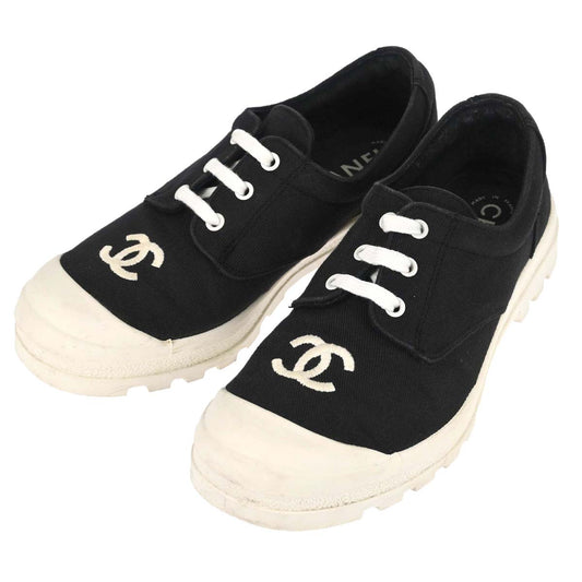 Chanel * Sneakers Black White Shoes #36