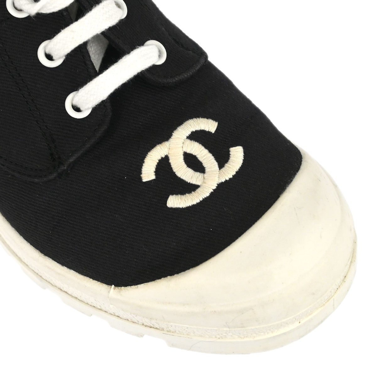 Chanel * Sneakers Black White Shoes #36