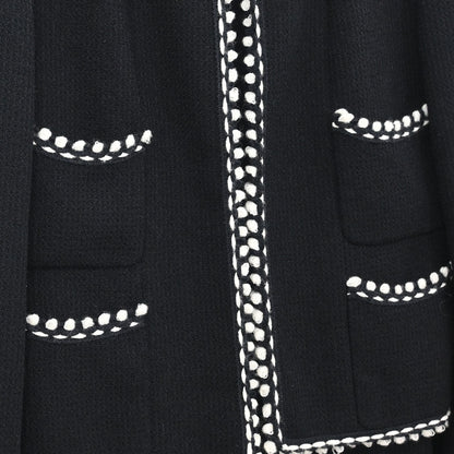 Chanel 1994 Setup Suit Jacket Skirt Black #36 #38