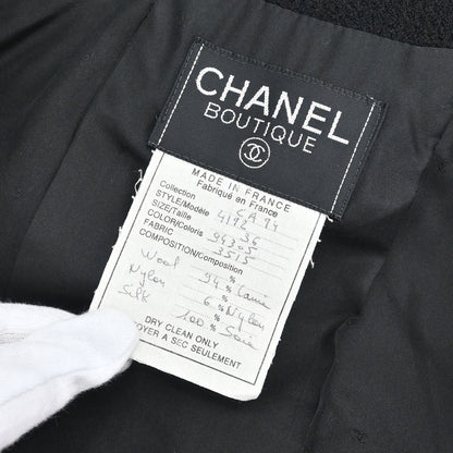 Chanel 1994 Setup Suit Jacket Skirt Black #36 #38