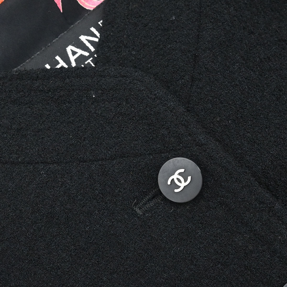 Chanel 1996 Setup Suit Jacket Skirt Black #42