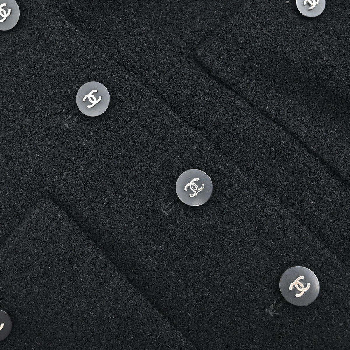 Chanel 1996 Setup Suit Jacket Skirt Black #42