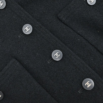 Chanel 1996 Setup Suit Jacket Skirt Black #42