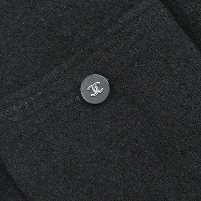 Chanel 1996 Setup Suit Jacket Skirt Black #42