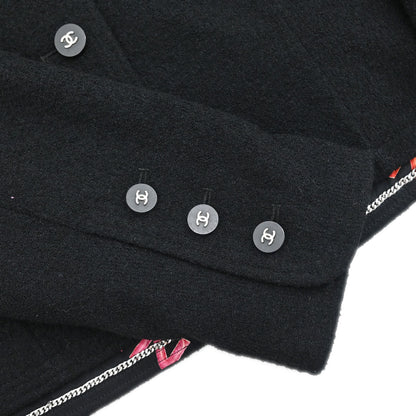 Chanel 1996 Setup Suit Jacket Skirt Black #42