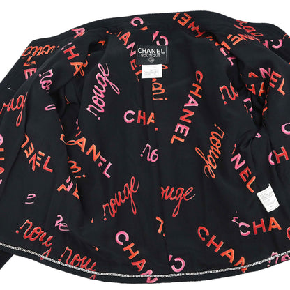 Chanel 1996 Setup Suit Jacket Skirt Black #42