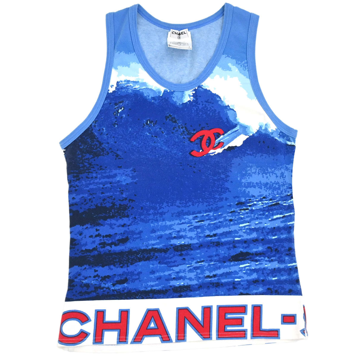 Chanel 2002 Surf Line Tank Top Blue #42 – AMORE Vintage Tokyo