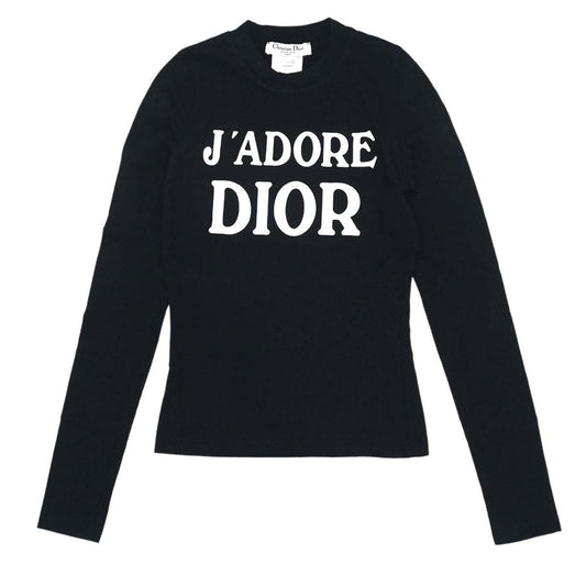 Christian Dior 2001 Logo Long Sleeve T-shirt Black #36