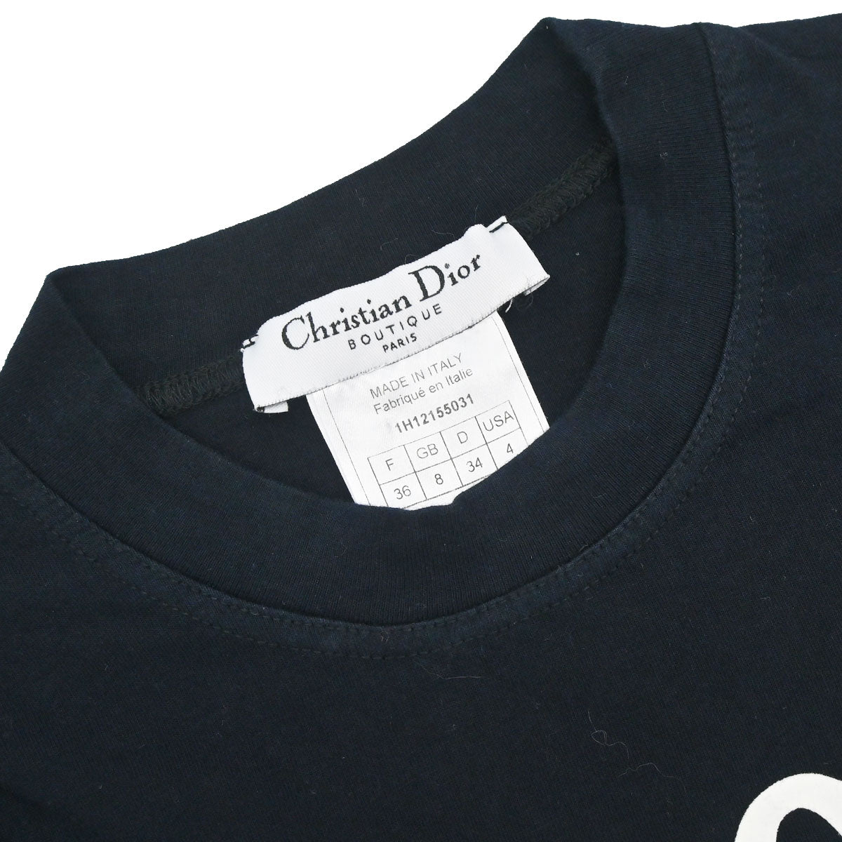 Christian Dior 2001 Logo Long Sleeve T-shirt Black #36