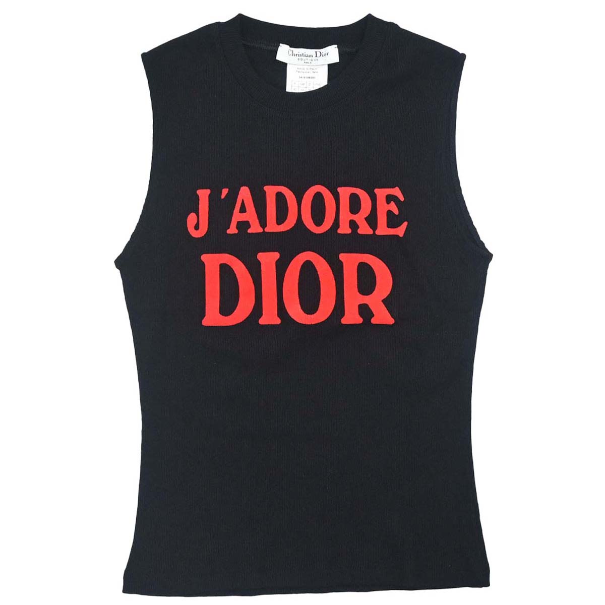 Christian Dior 2003 Sleeveless Tank Top Black #40