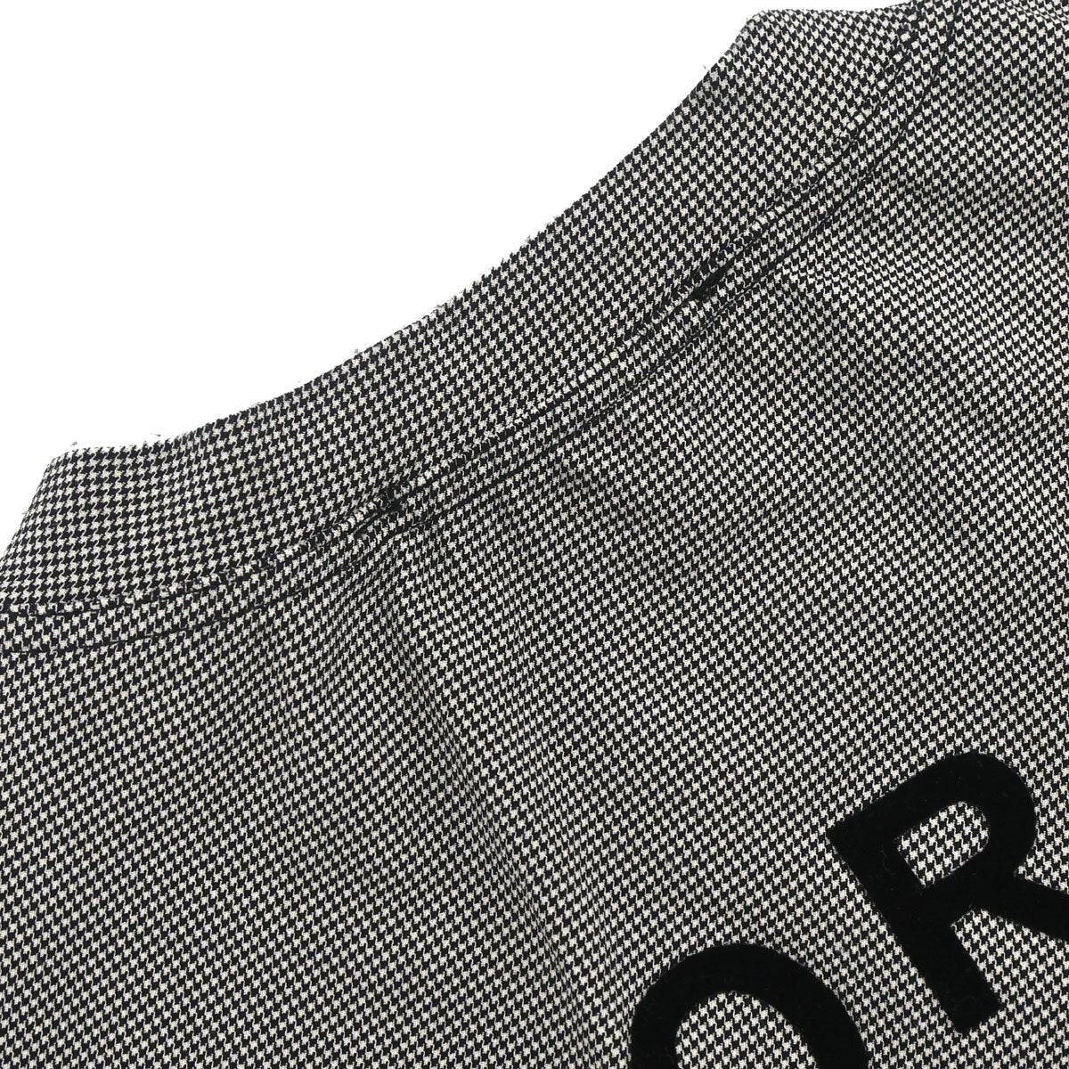 Christian Dior 2002 Sleeveless Tank Top Houndstooth Black #38