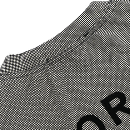 Christian Dior 2002 Sleeveless Tank Top Houndstooth Black #38