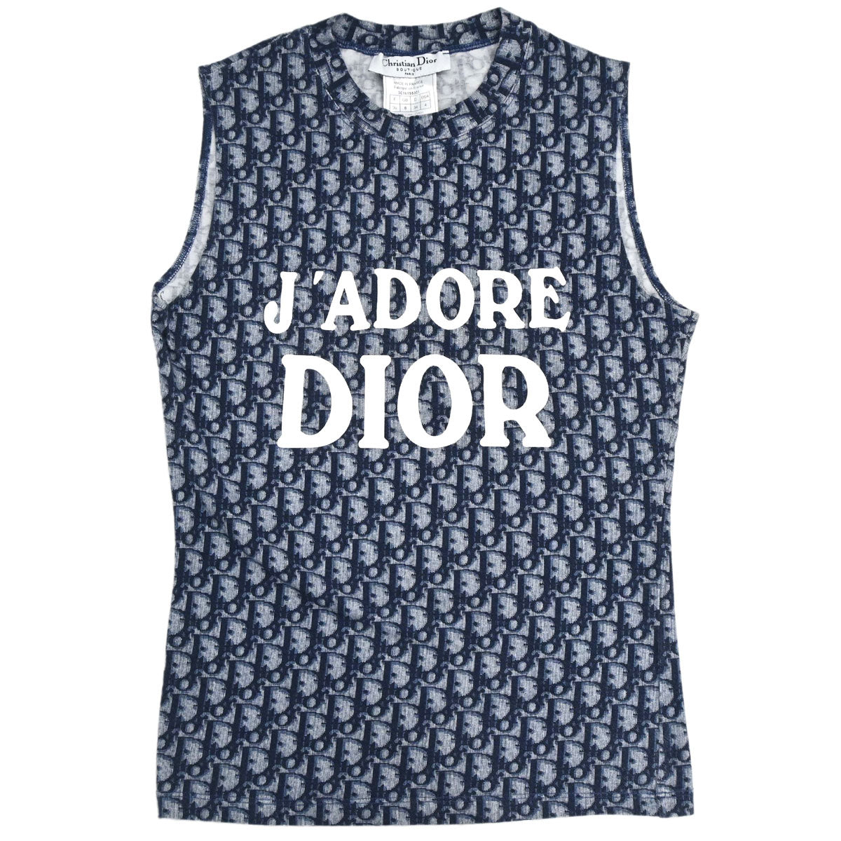 Christian Dior 2003 Trotter Tank Top Navy #36