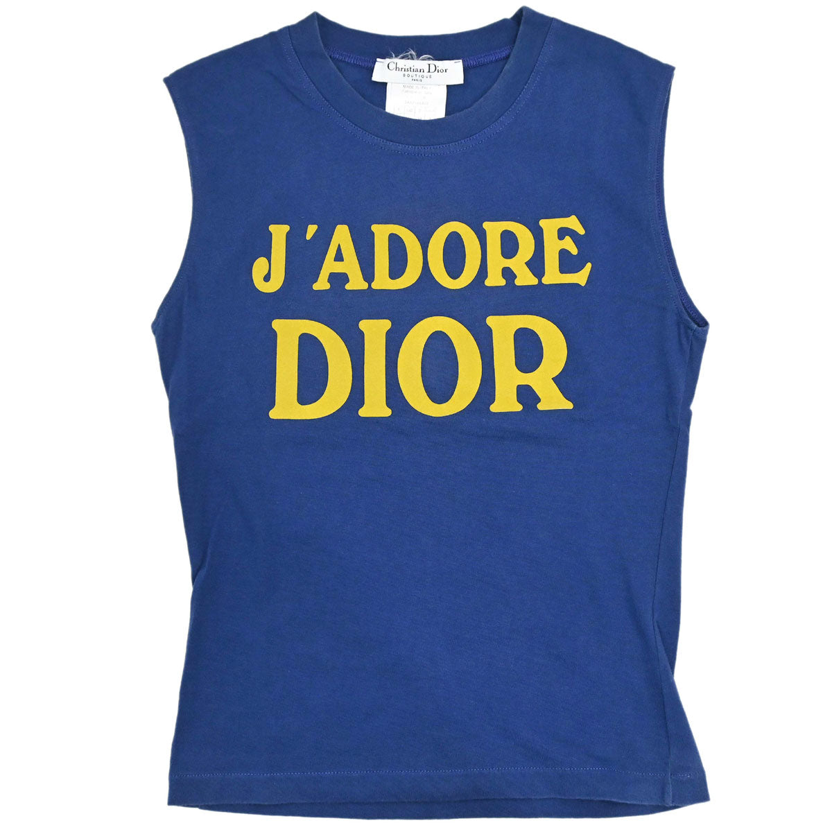 Christian Dior 2002 Sleeveless Tank Top Navy #36