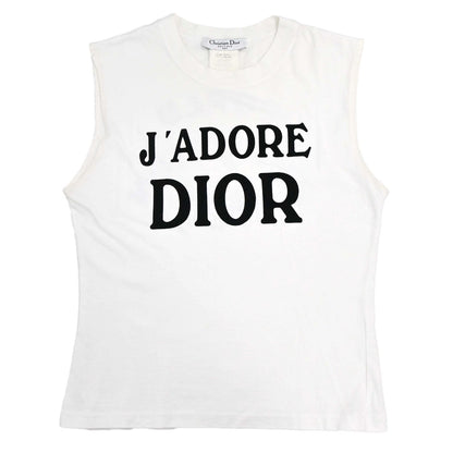 Christian Dior 2001 Sleeveless Tank Top White #40