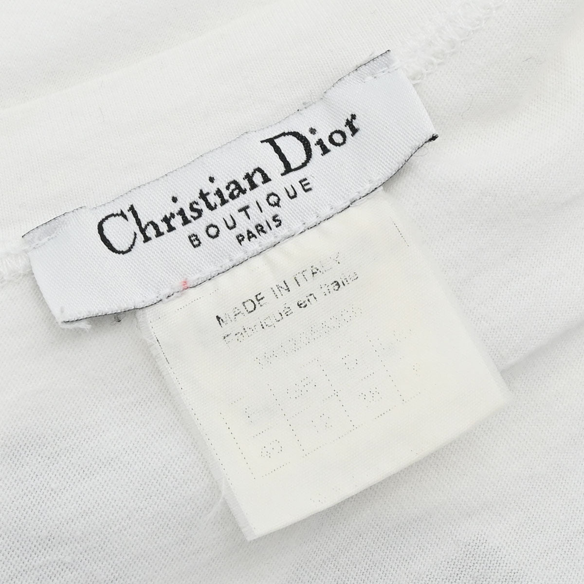 Christian Dior 2001 Sleeveless Tank Top White #40