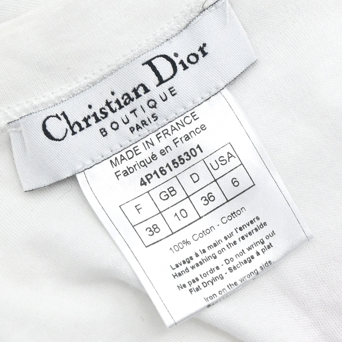 Christian Dior 2004 Tank Top Trotter White #38