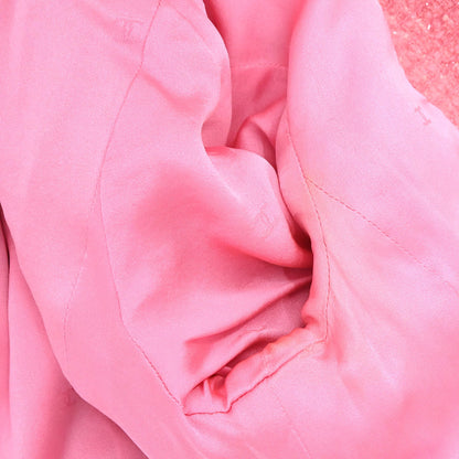 Chanel 1995 Single Breasted Short Sleeve Tweed Sequins Jacket Pink #34
