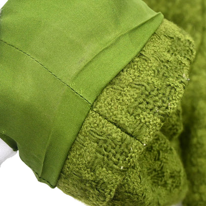 Chanel Single Breasted Jacket Tweed Houndstooth Green