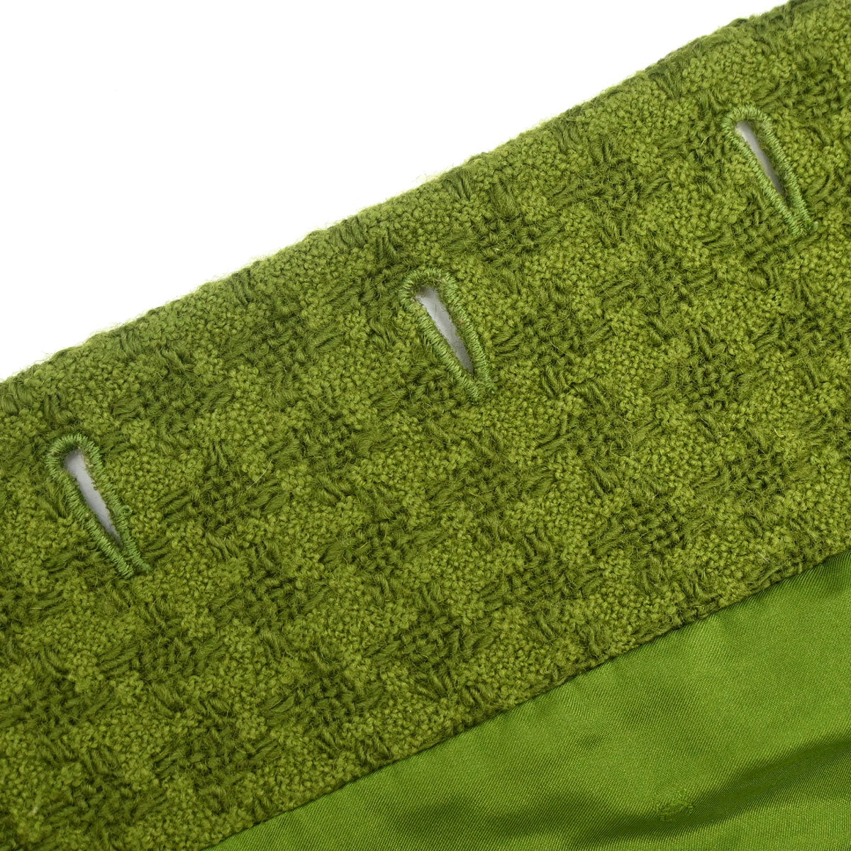 Chanel Single Breasted Jacket Tweed Houndstooth Green