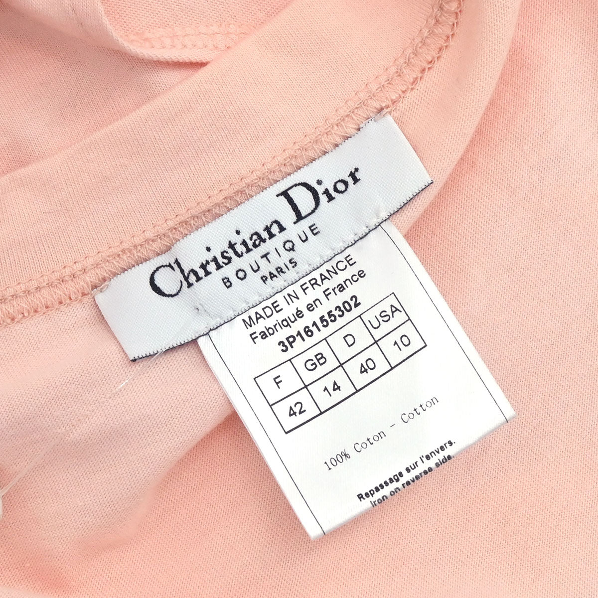 Christian Dior 2003 Sleeveless Tank Top Denim Print Pink #42
