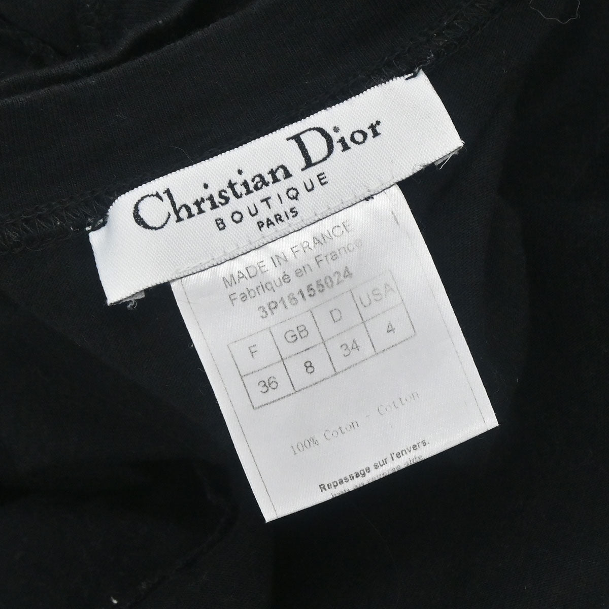 Christian Dior 2003 T-shirt Top Denim Print Black #36