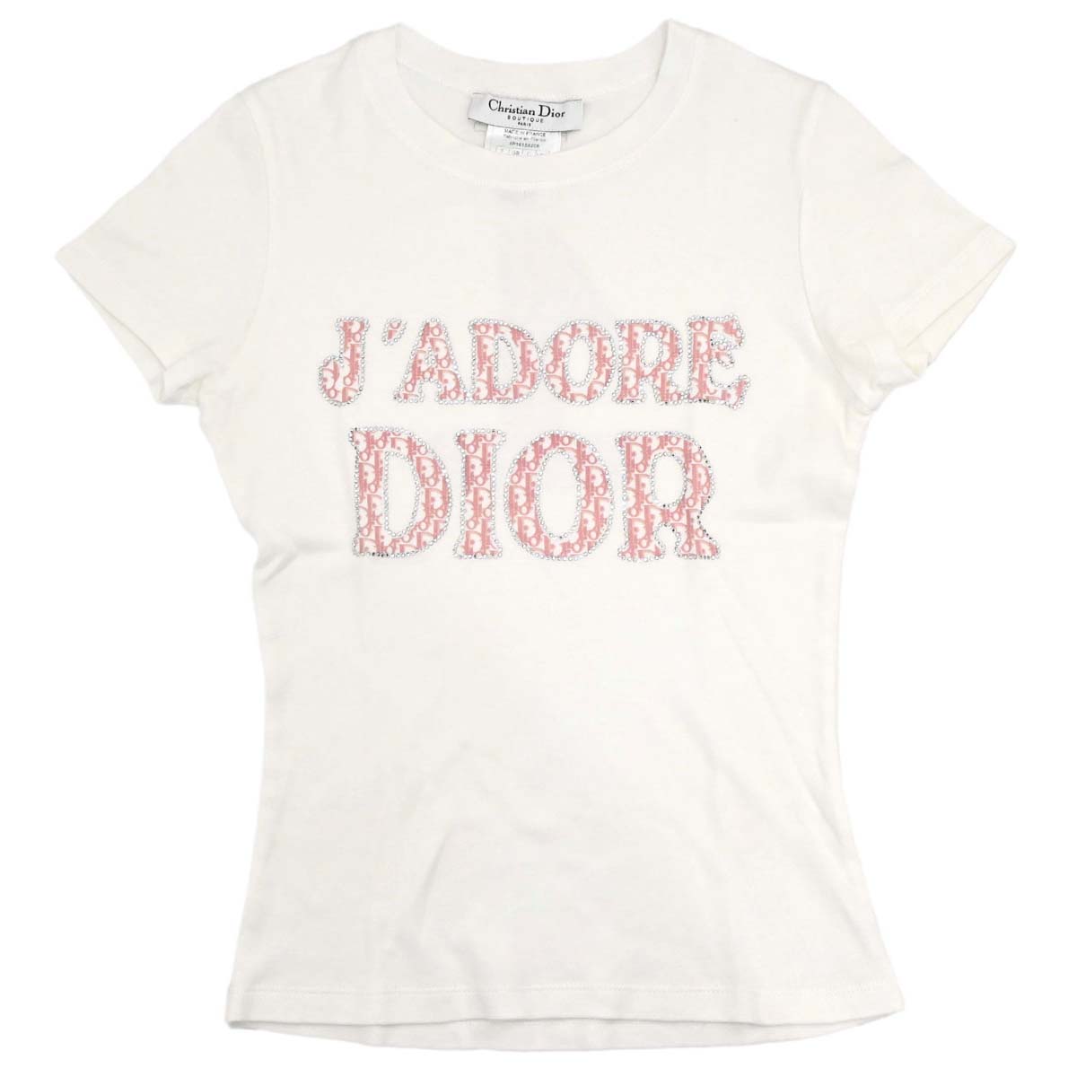 Christian Dior 2004 Short Sleeve T-shirt Top Trotter White #38
