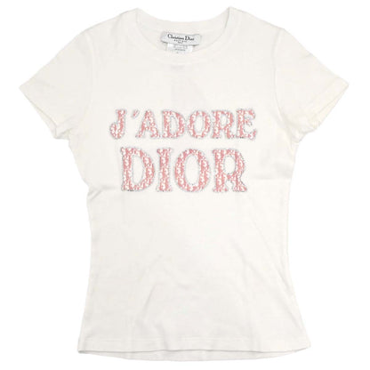 Christian Dior 2004 Short Sleeve T-shirt Top Trotter White #38