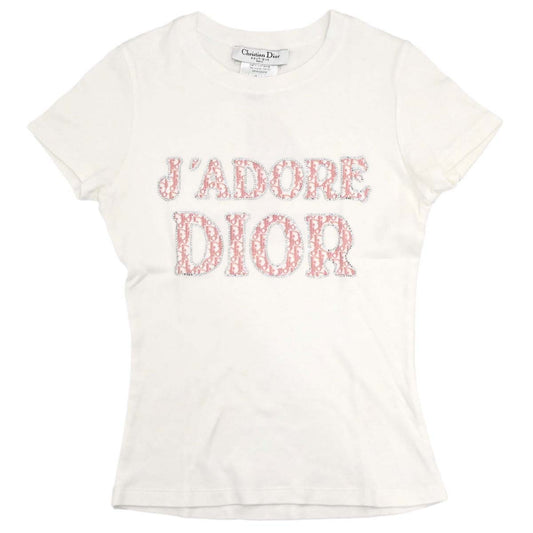 Christian Dior 2004 Short Sleeve T-shirt Top Trotter White #38