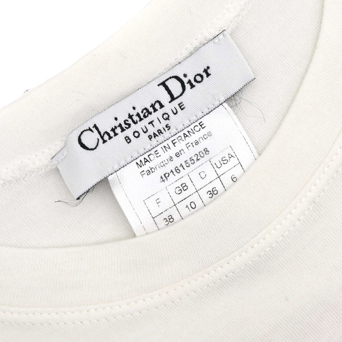 Christian Dior 2004 Short Sleeve T-shirt Top Trotter White #38