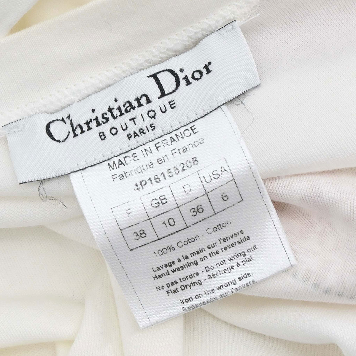 Christian Dior 2004 Short Sleeve T-shirt Top Trotter White #38