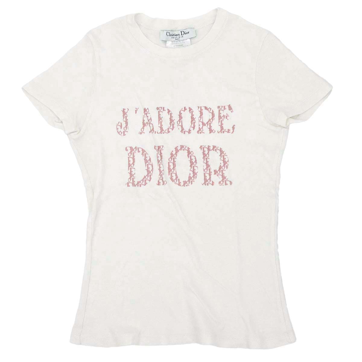 Christian Dior 2004 Short Sleeve T-shirt Top Trotter White #38
