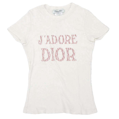 Christian Dior 2004 Short Sleeve T-shirt Top Trotter White #38