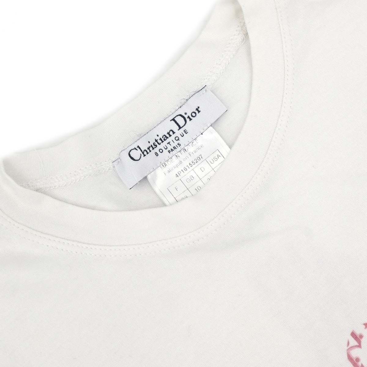 Christian Dior 2004 Short Sleeve T-shirt Top Trotter White #38