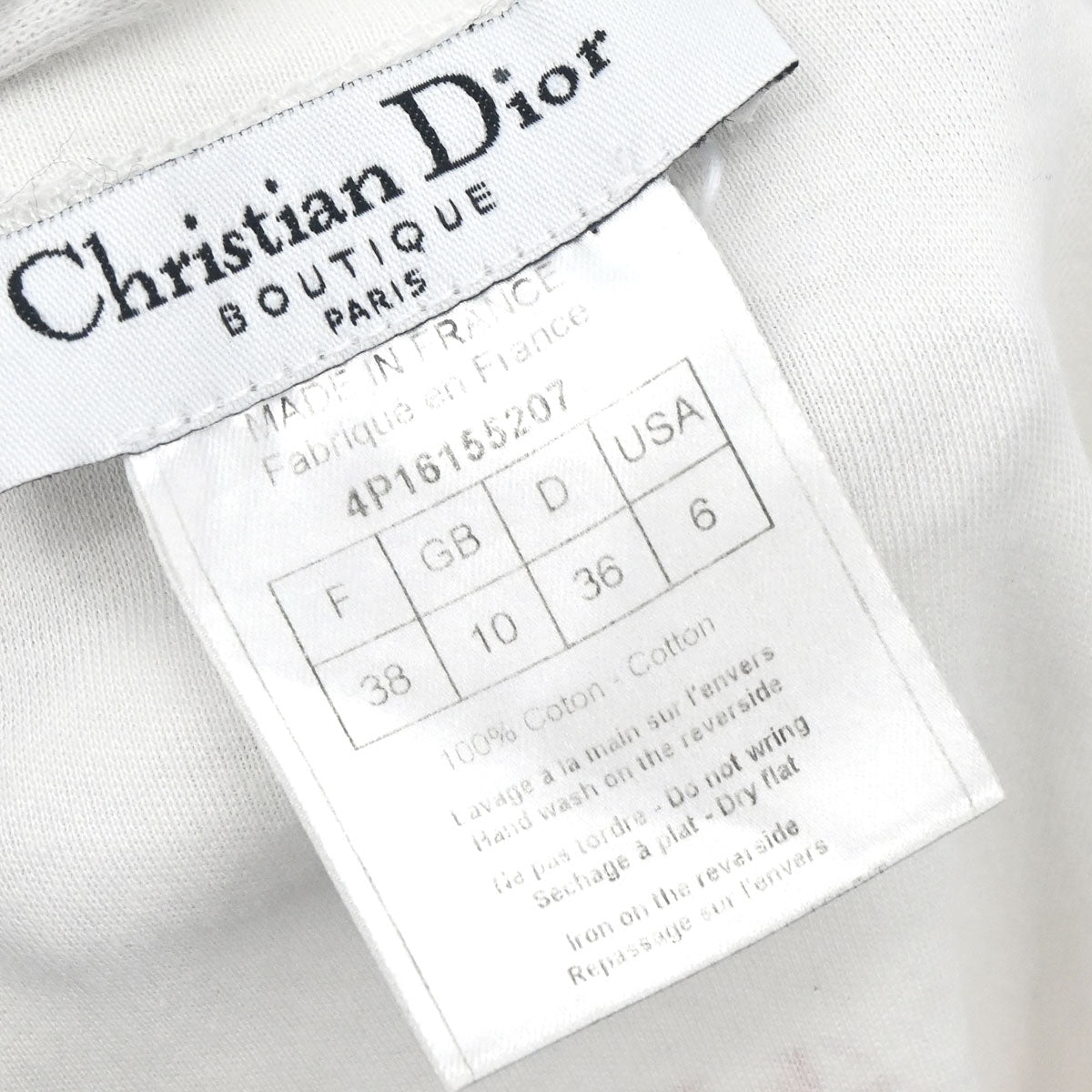 Christian Dior 2004 Short Sleeve T-shirt Top Trotter White #38