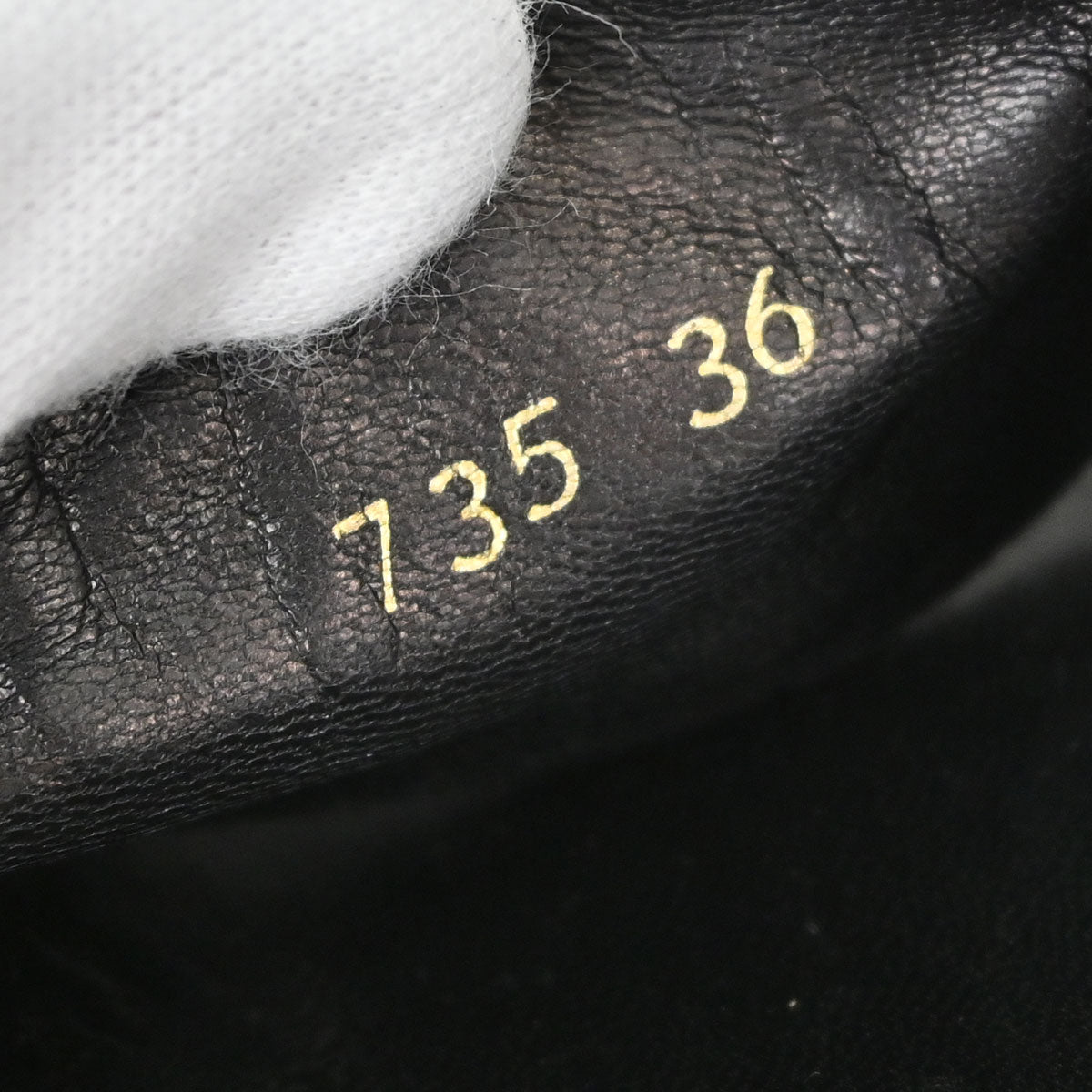 Chanel * CC Black Wood Leather Mules Shoes #36