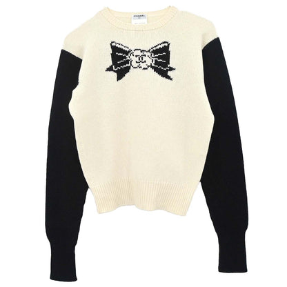 Chanel 1995 Camellia Sweater Knit Top #42