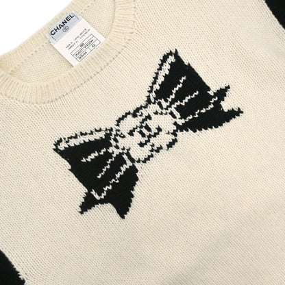 Chanel 1995 Camellia Sweater Knit Top #42