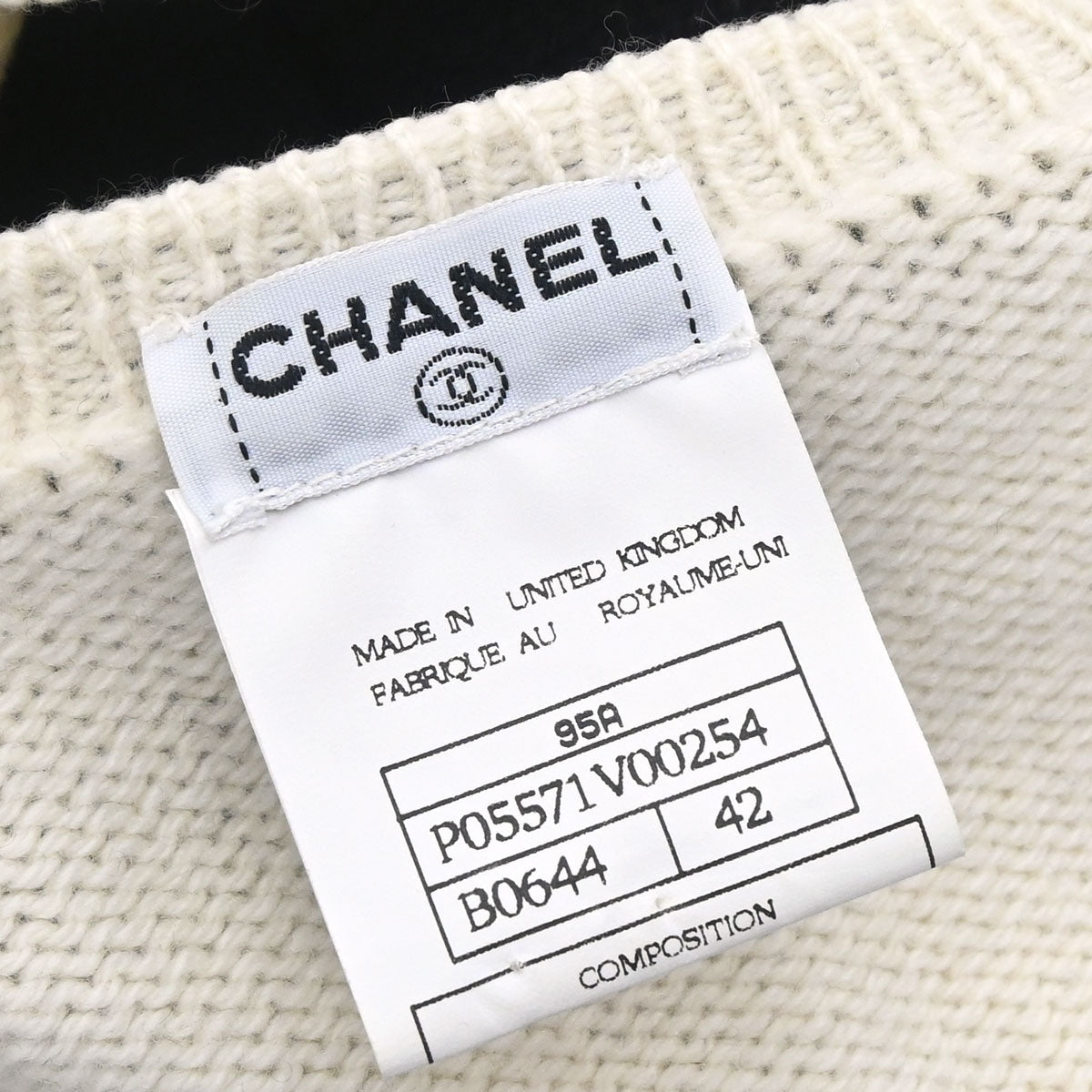 Chanel 1995 Camellia Sweater Knit Top #42