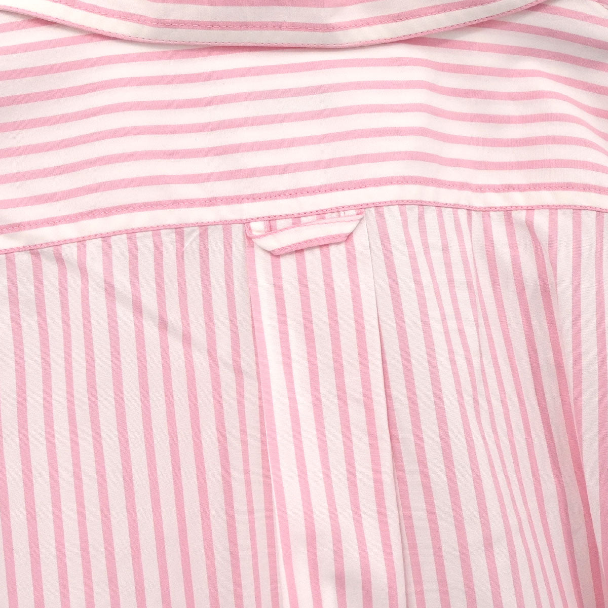 Chanel Striped Shirt Blouse Pink