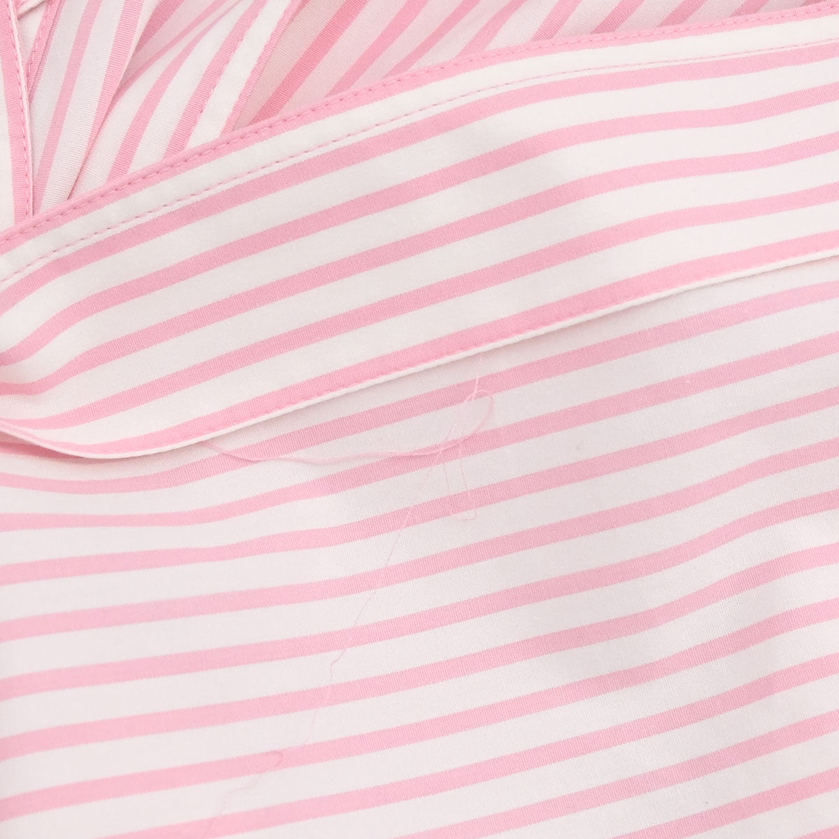 Chanel Striped Shirt Blouse Pink