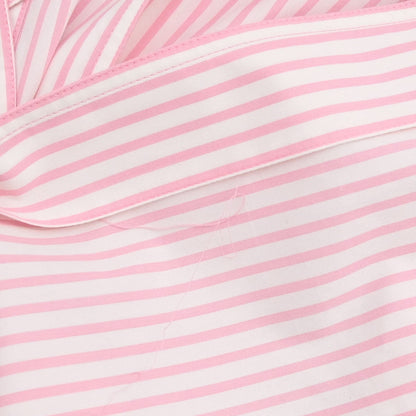 Chanel Striped Shirt Blouse Pink