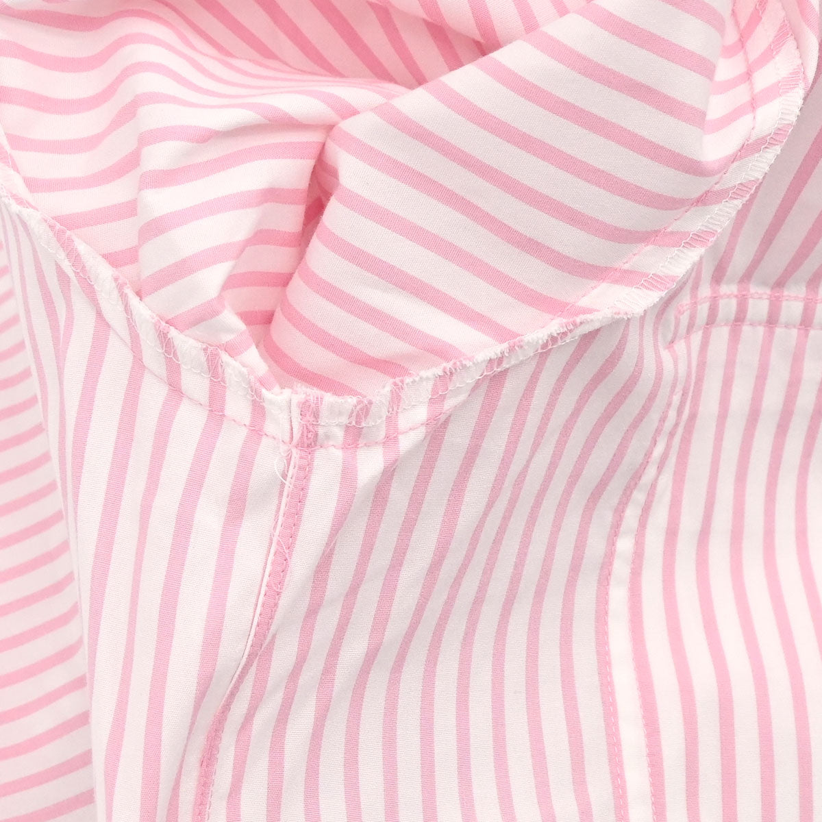 Chanel Striped Shirt Blouse Pink