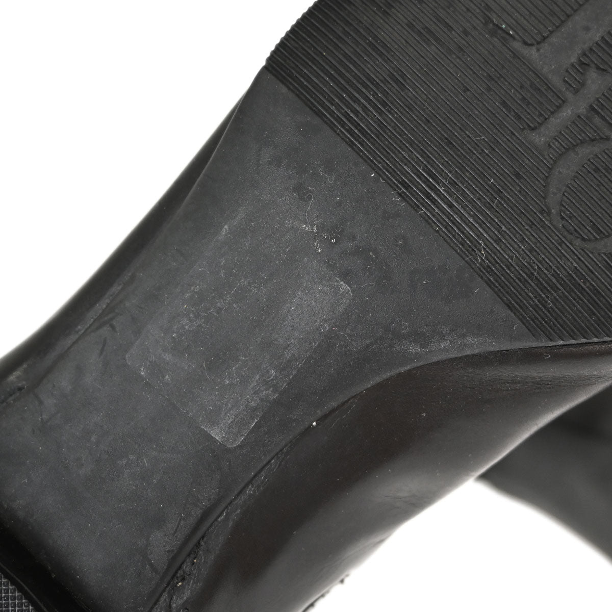 Christian Dior * Black Leather Short Boots Shoes #36 1/2