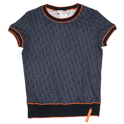 Christian Dior 2006 Flight Trotter T-shirt Top Navy #38