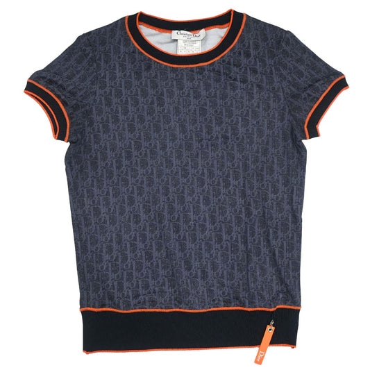 Christian Dior 2006 Flight Trotter T-shirt Top Navy #38