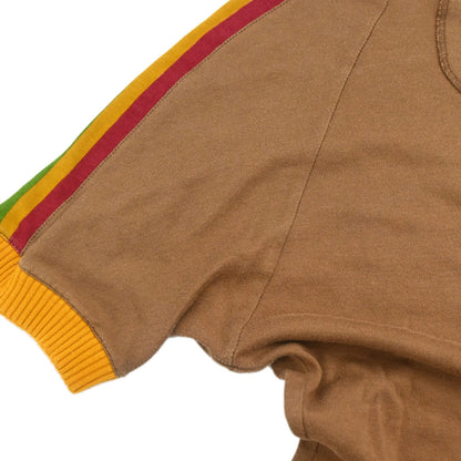 Christian Dior 2004 Short Sleeve Top T-shirt Brown Rasta-Color #38