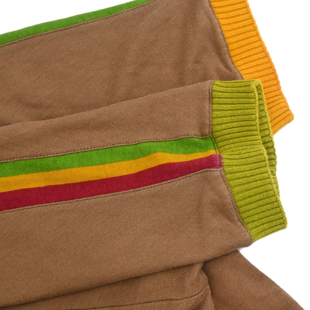 Christian Dior 2004 Short Sleeve Top T-shirt Brown Rasta-Color #38