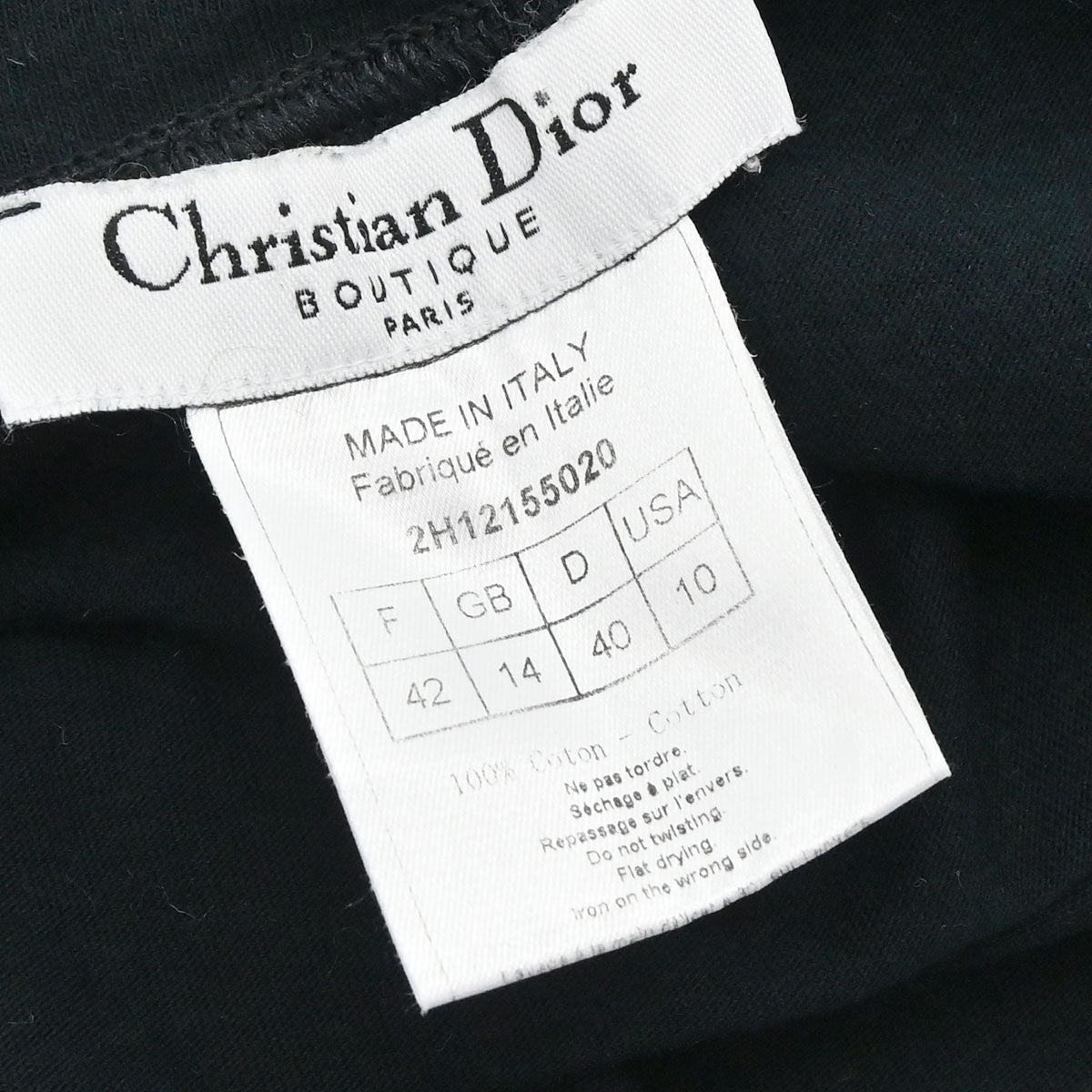 Christian Dior 2002 Logo T-shirt Black #42