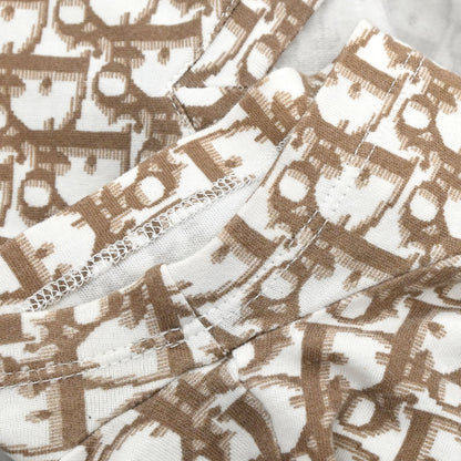 Christian Dior 2005 T-shirt Top Trotter Embroidery Brown #36